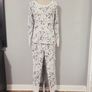 Victoria Secret Thermal Long Janes Pajama‎ Set Stars NWT Small